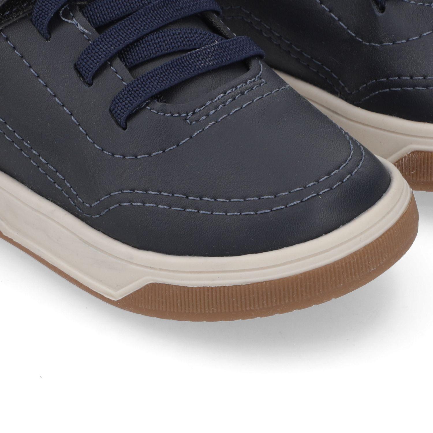 Zapatilla Urbana  Azul Marino con Velcro Molekinho-5