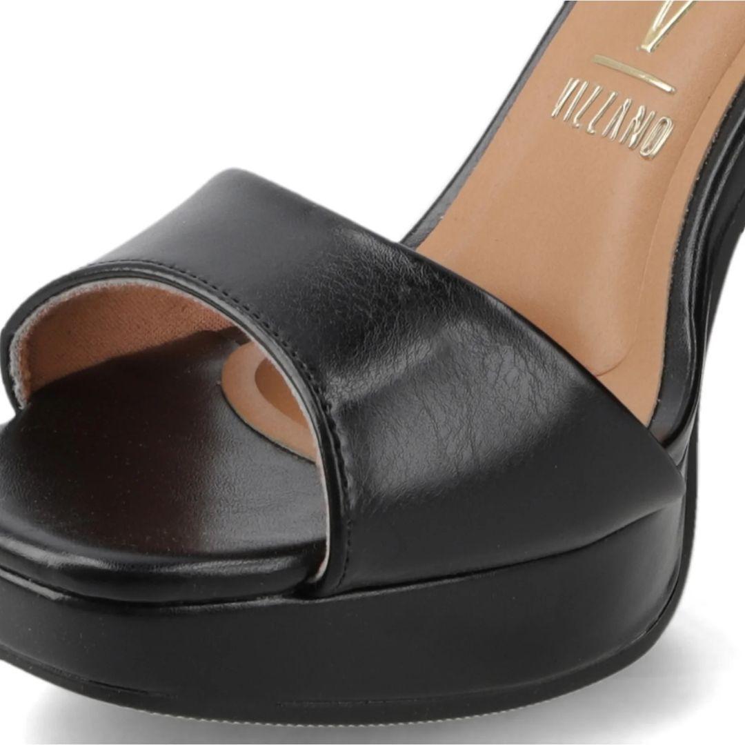 Sandalia Fiesta Taco Ancho Negro Vizzano Mujer-6