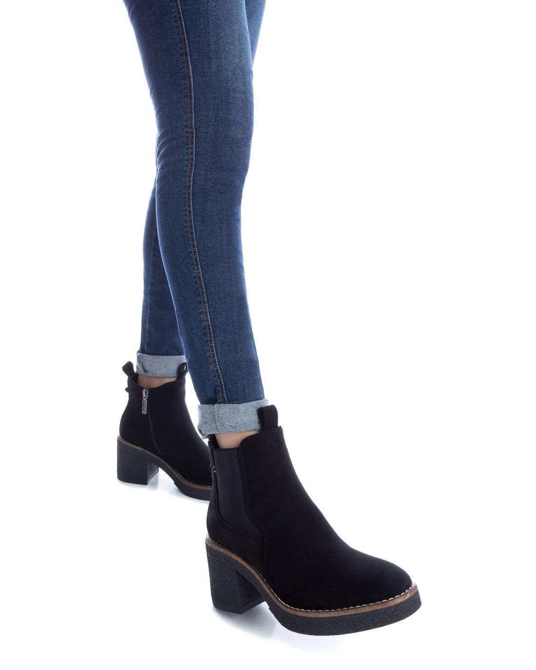 Botin Mujer Gamuza Negro 170990-NE Refresh-1