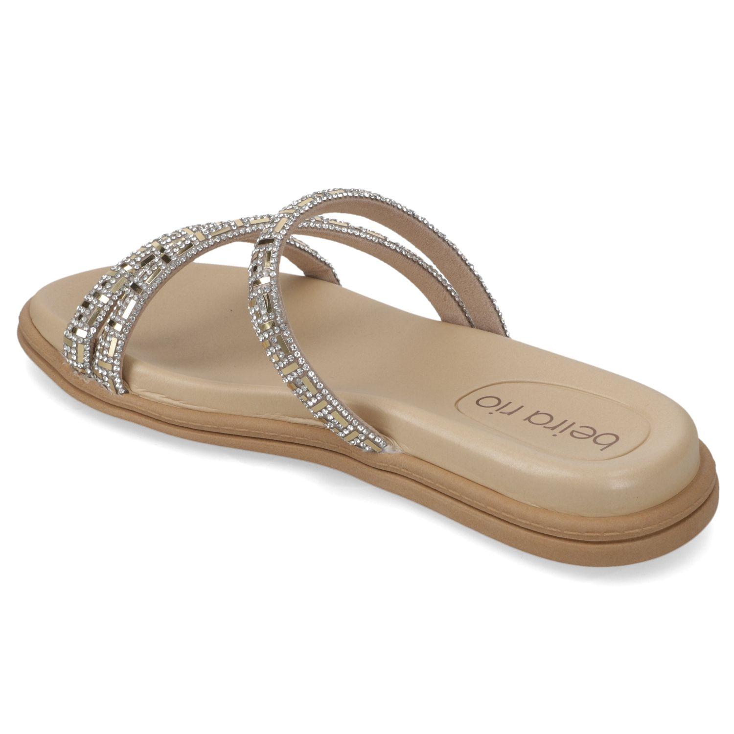 Sandalia Plana Beira Rio Nude 15584-3