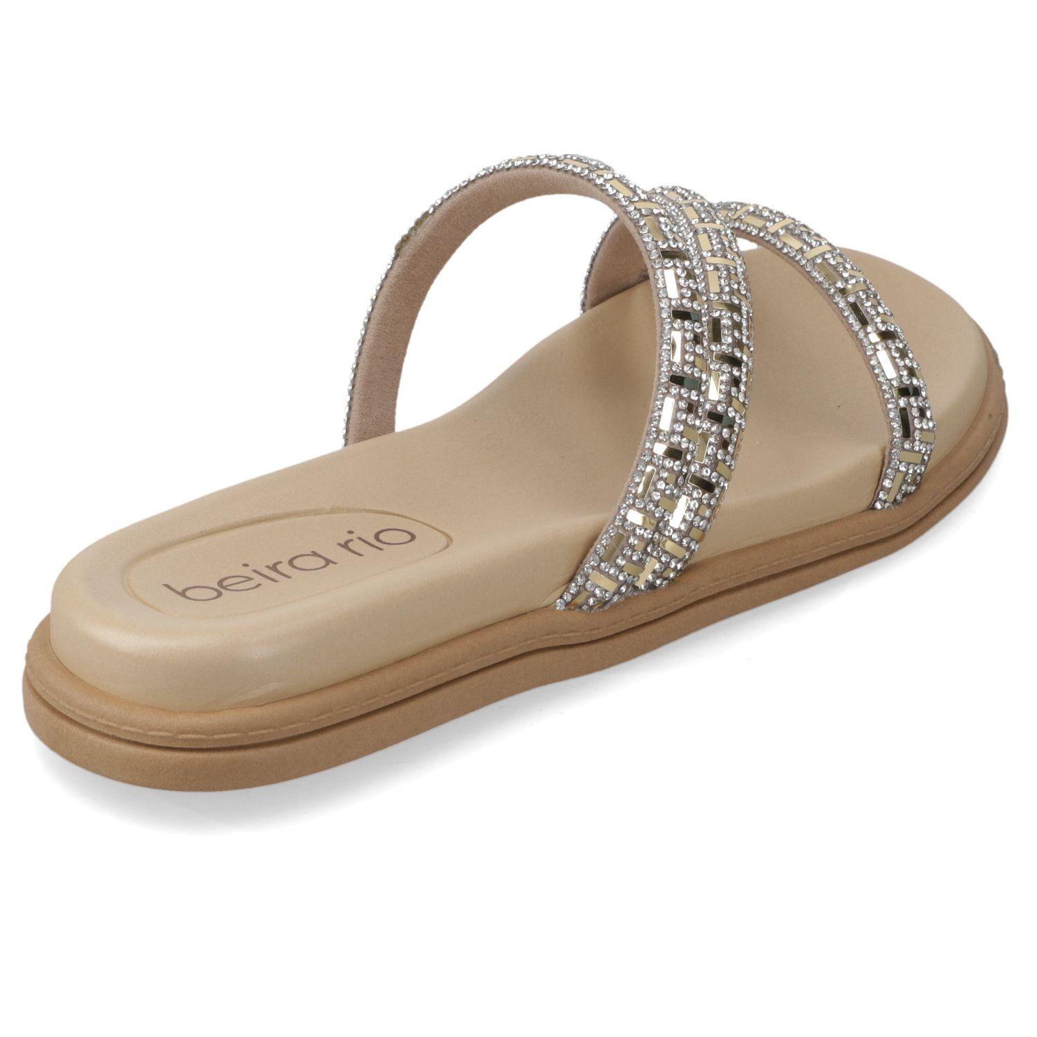 Sandalia Plana Beira Rio Nude 15584-4