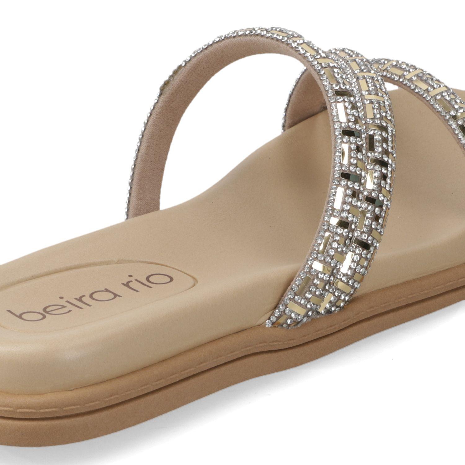 Sandalia Plana Beira Rio Nude 15584-5