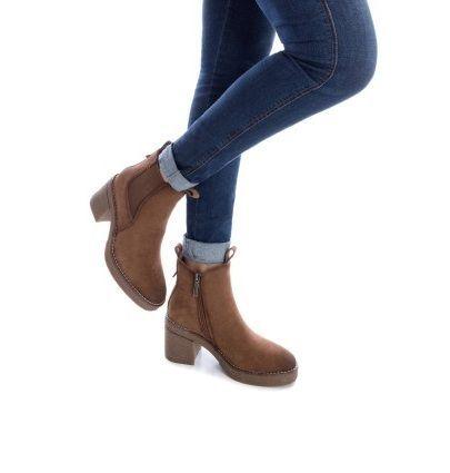 Botin Mujer Gamuza Beige 170990-TA Refresh-1