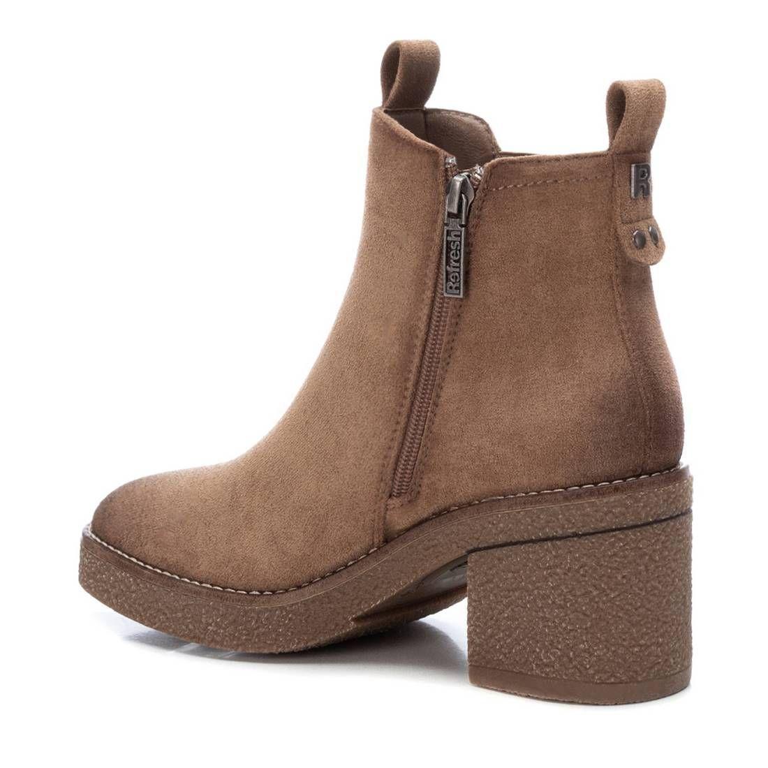 Botin Mujer Gamuza Beige 170990-TA Refresh-3