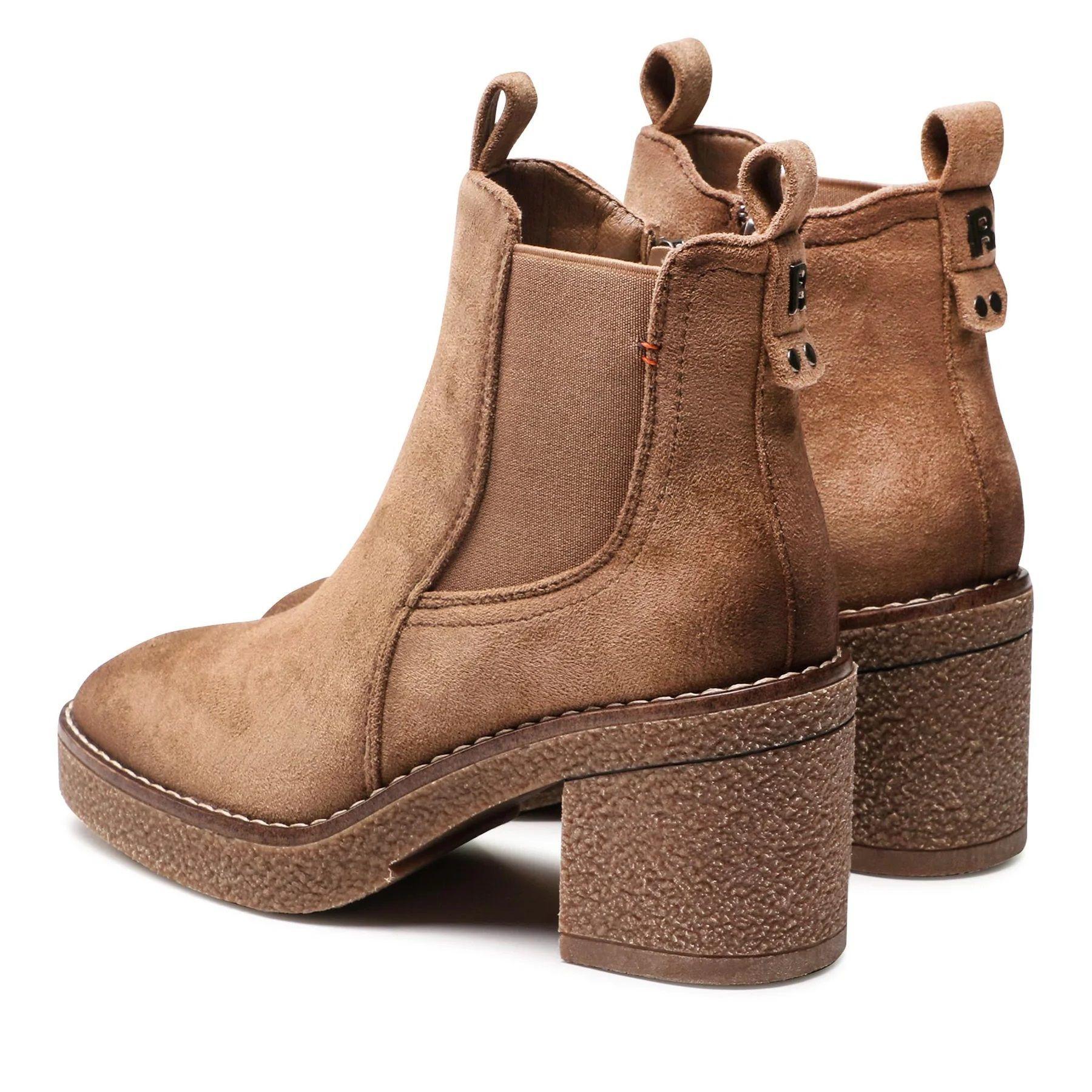 Botin Mujer Gamuza Beige 170990-TA Refresh-5