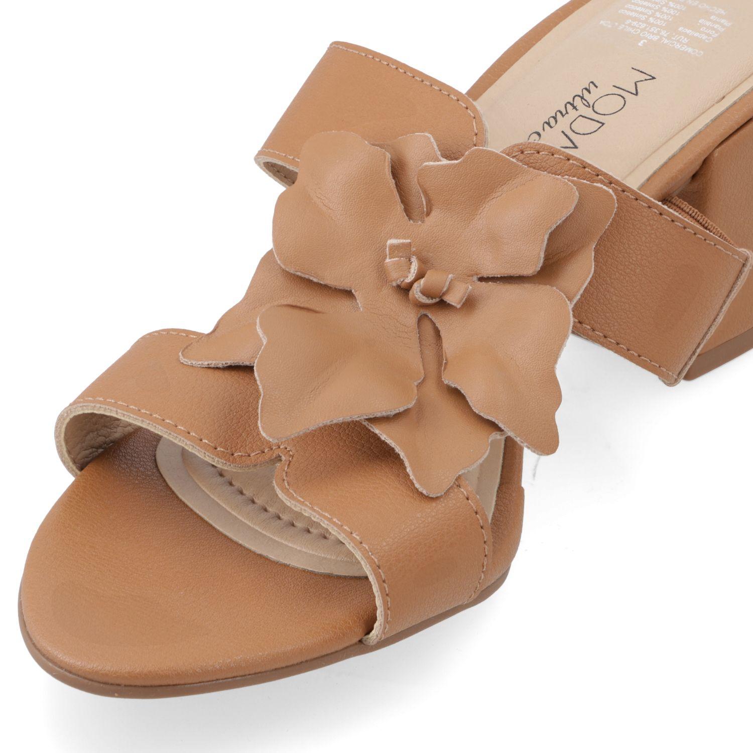 Sandalia Taco Modare Camel 15469-4