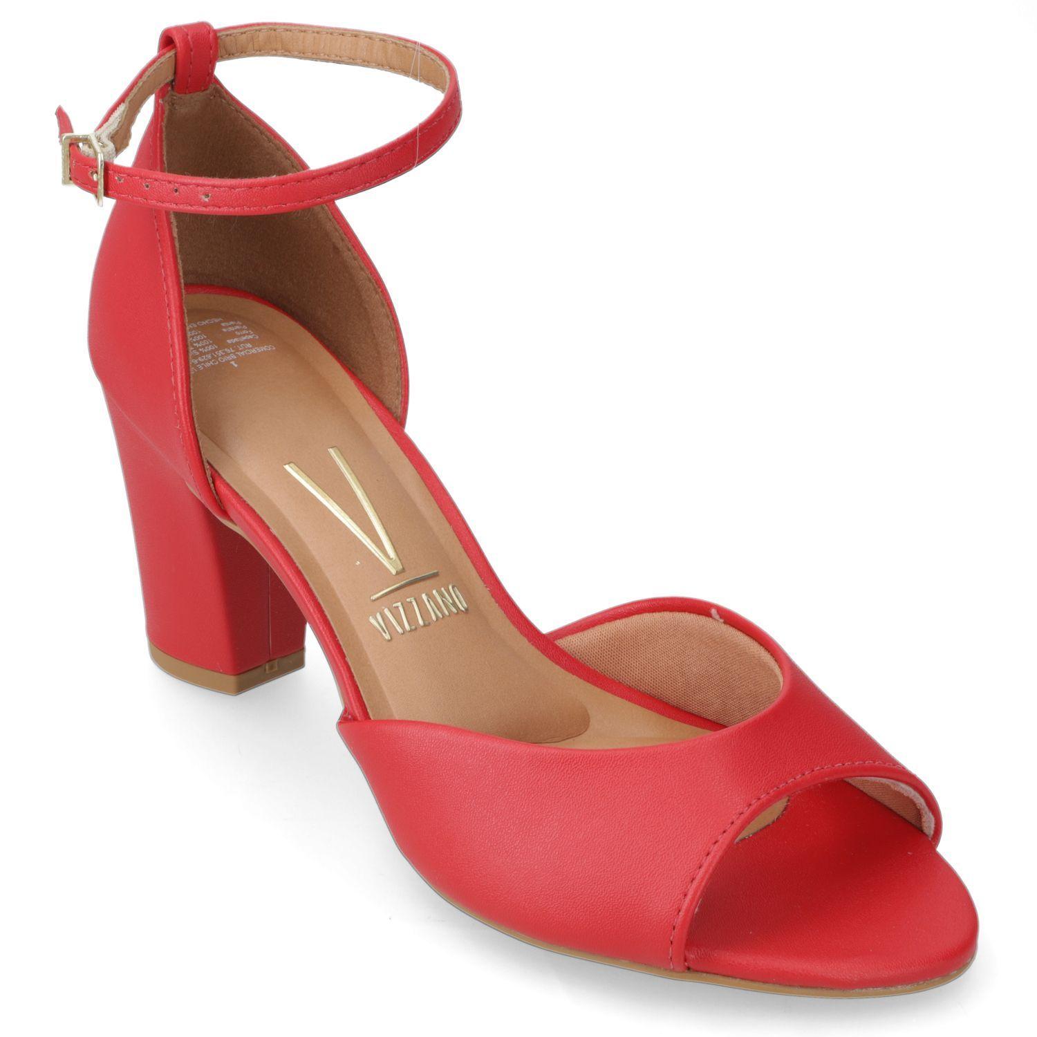 Sandalia Taco Vizzano Rojo 16229-0