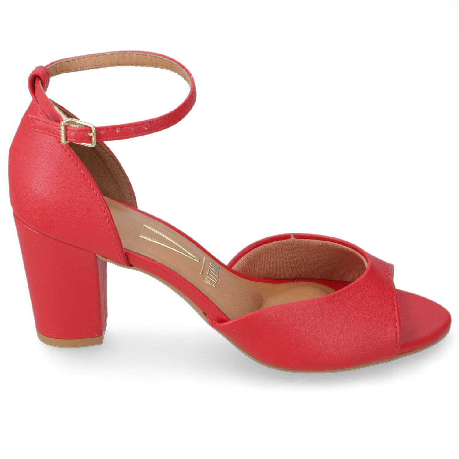 Sandalia Taco Vizzano Rojo 16229-1