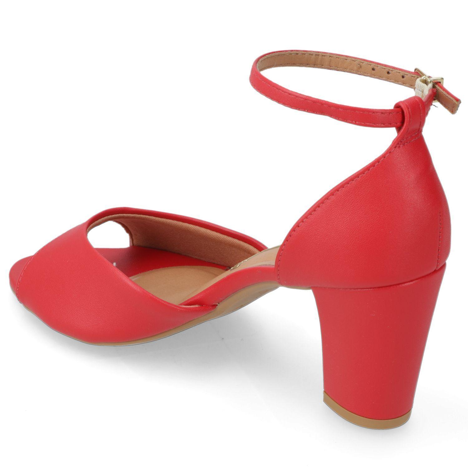 Sandalia Taco Vizzano Rojo 16229-3