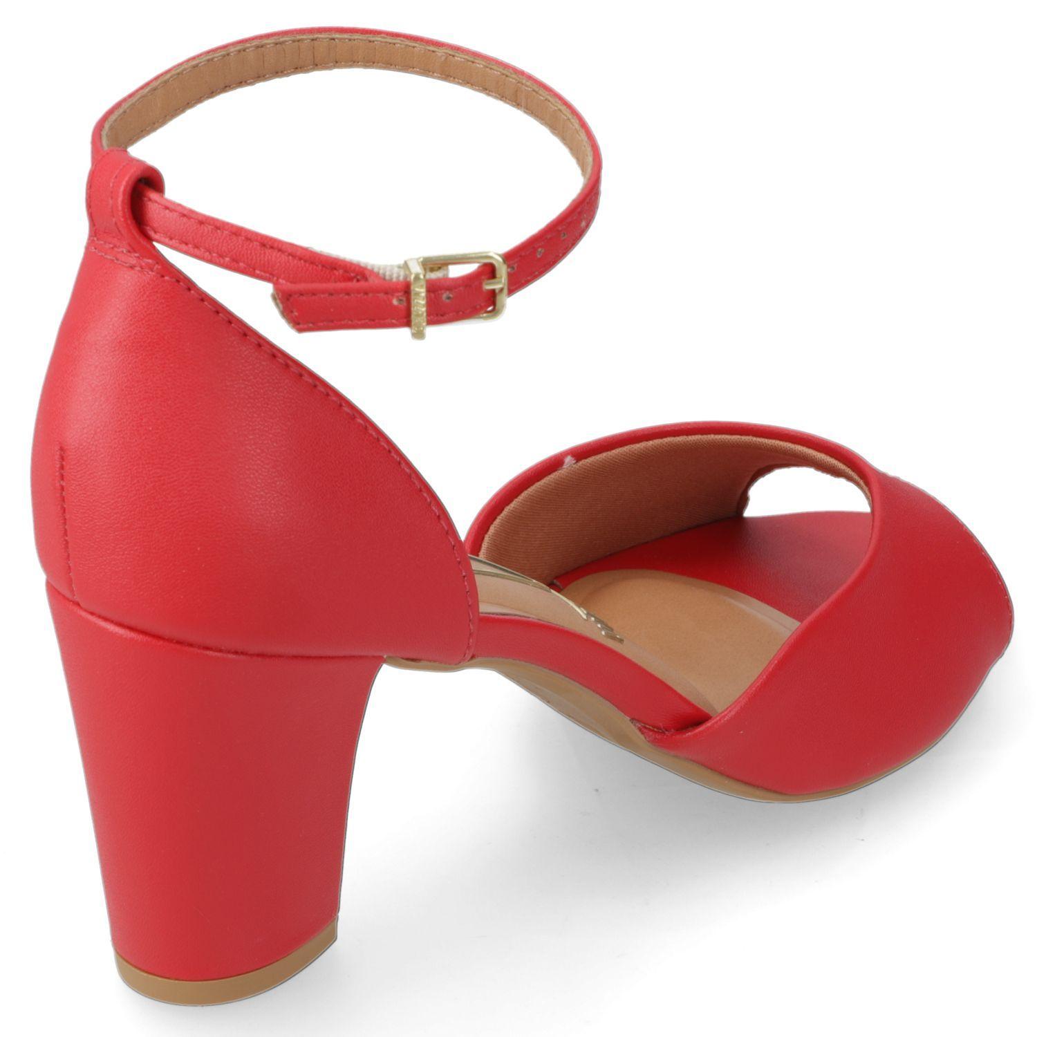 Sandalia Taco Vizzano Rojo 16229-4