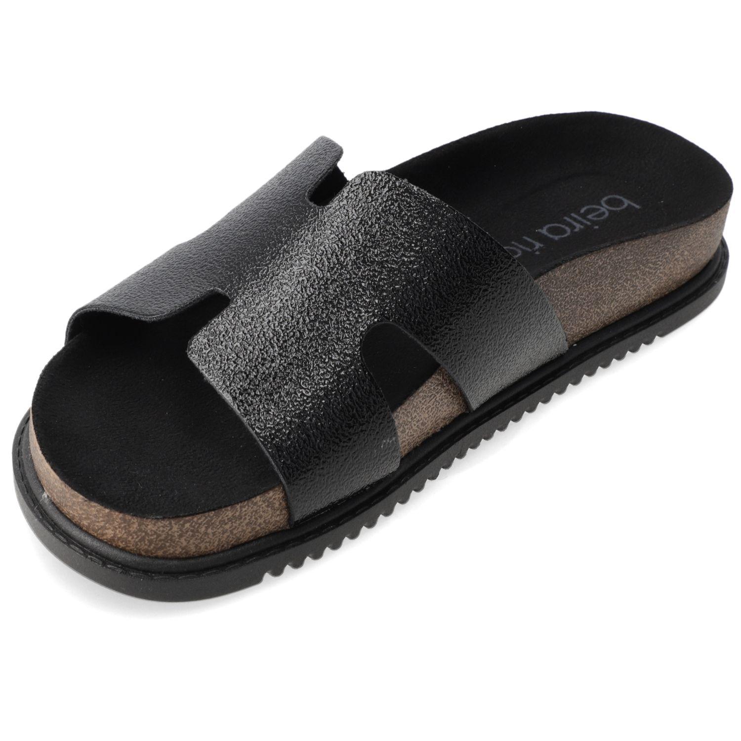 Sandalia Plana Beira Rio 16833 Negro-2