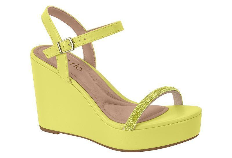 Sandalia Taco Beira Rio Amarillo 12067-0