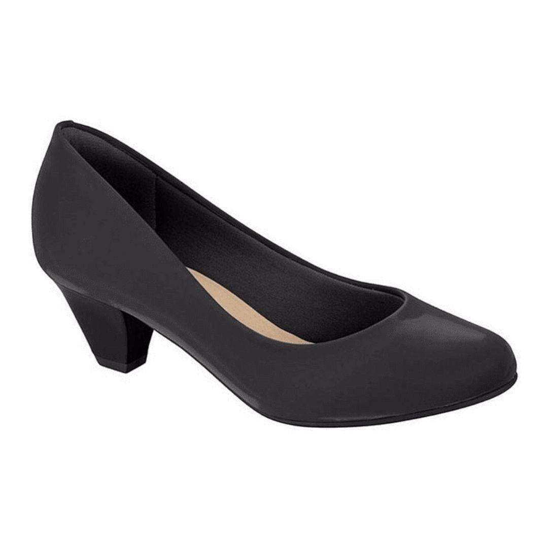Zapato Mujer Taco Cuadrado Confort Negro 7005-600- Modare-0