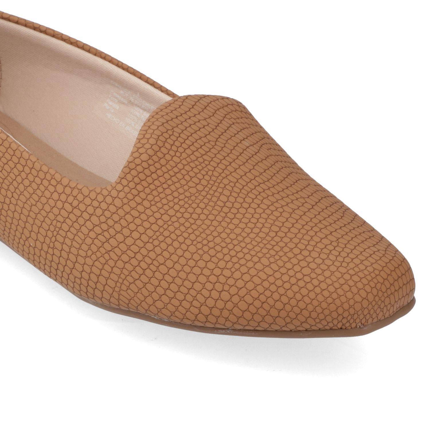 Ballerina Beira Rio Camel Efecto Cuero-5
