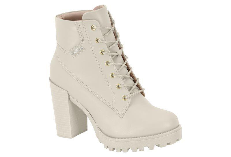 Botin Mujer Taco Cuadrado Blanco 5325-119- Moleca-0