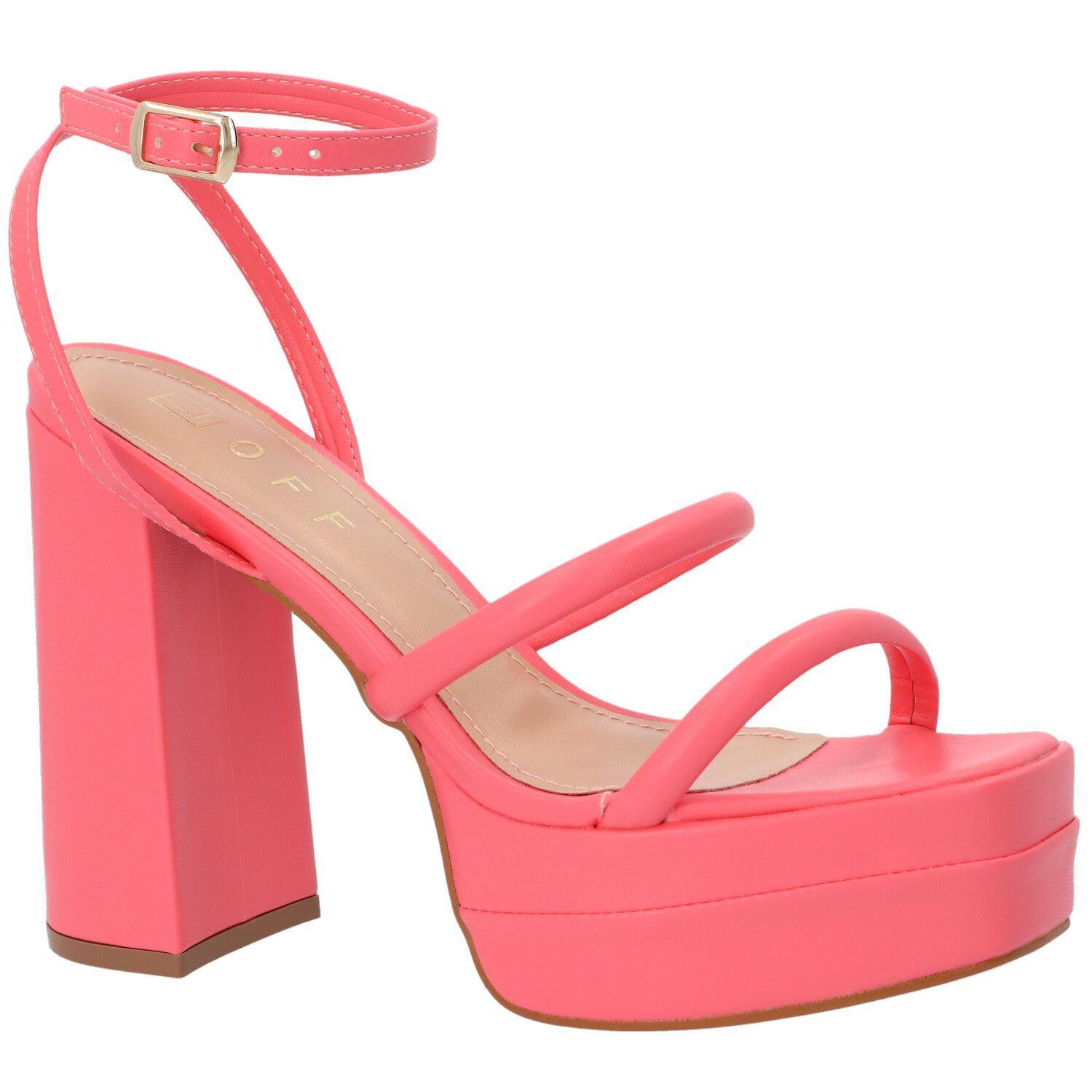 Sandalia Taco Off Line Rosado 11964-0