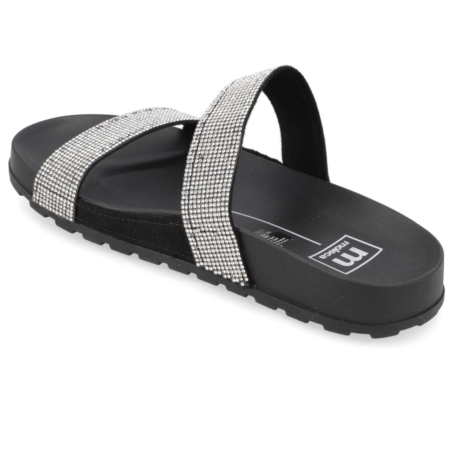 Sandalia Plana Moleca Negro 13410-3