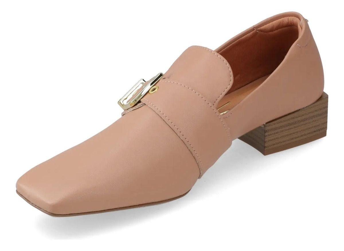 Mocasines Nude Con Detalle De Hebilla Vizzano-2