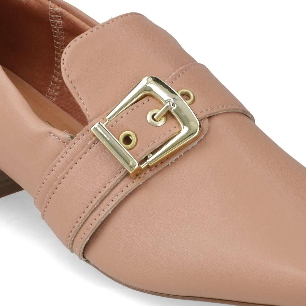 Mocasines Nude Con Detalle De Hebilla Vizzano-5
