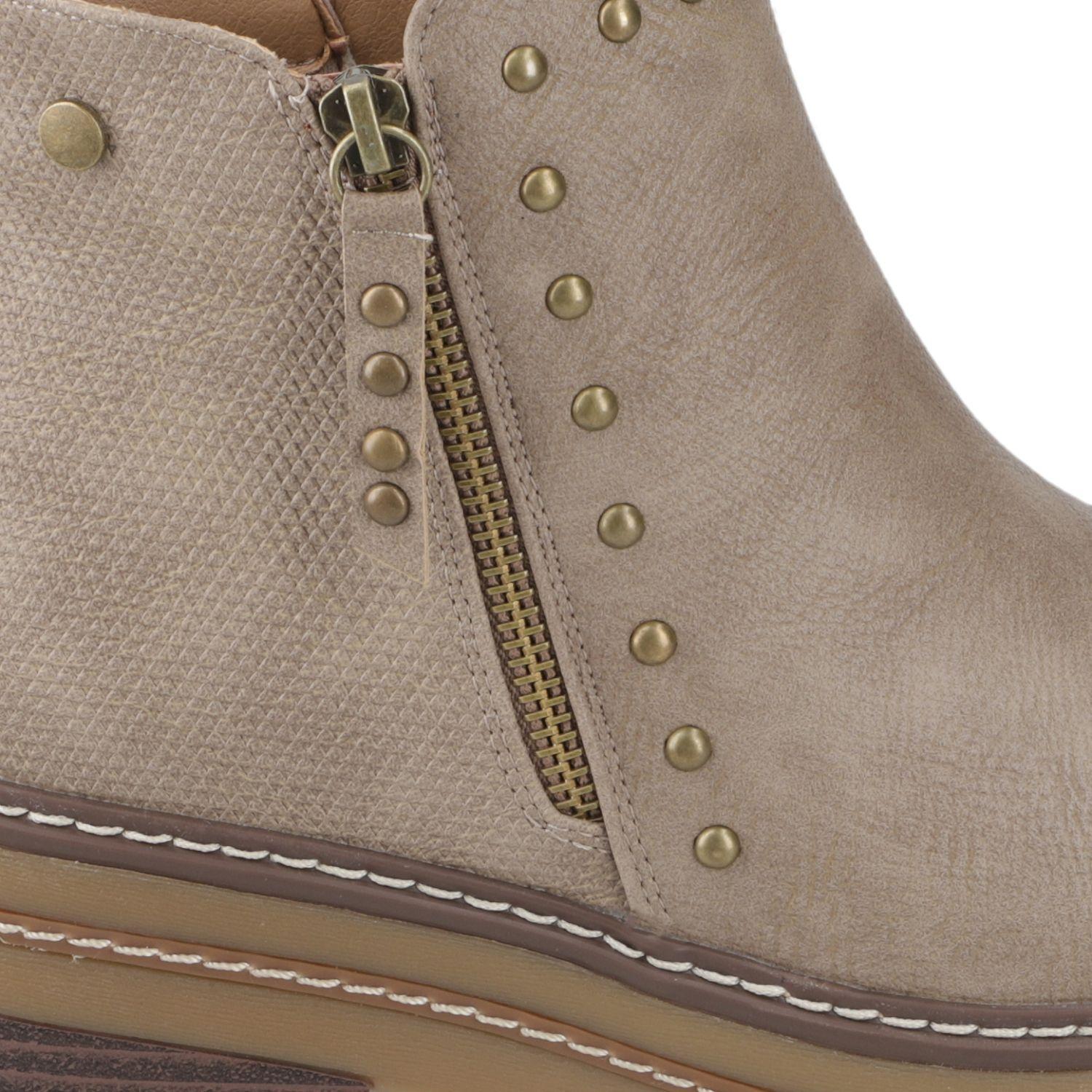 Botín Mujer Beige New Walk-5