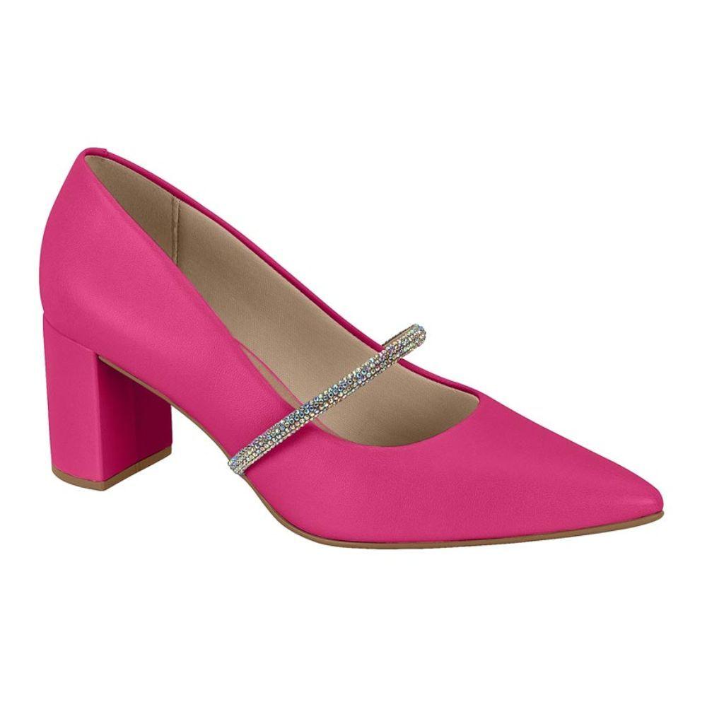 Zapato Taco Cuadrado Beira Rio Ecocuero Pink-0