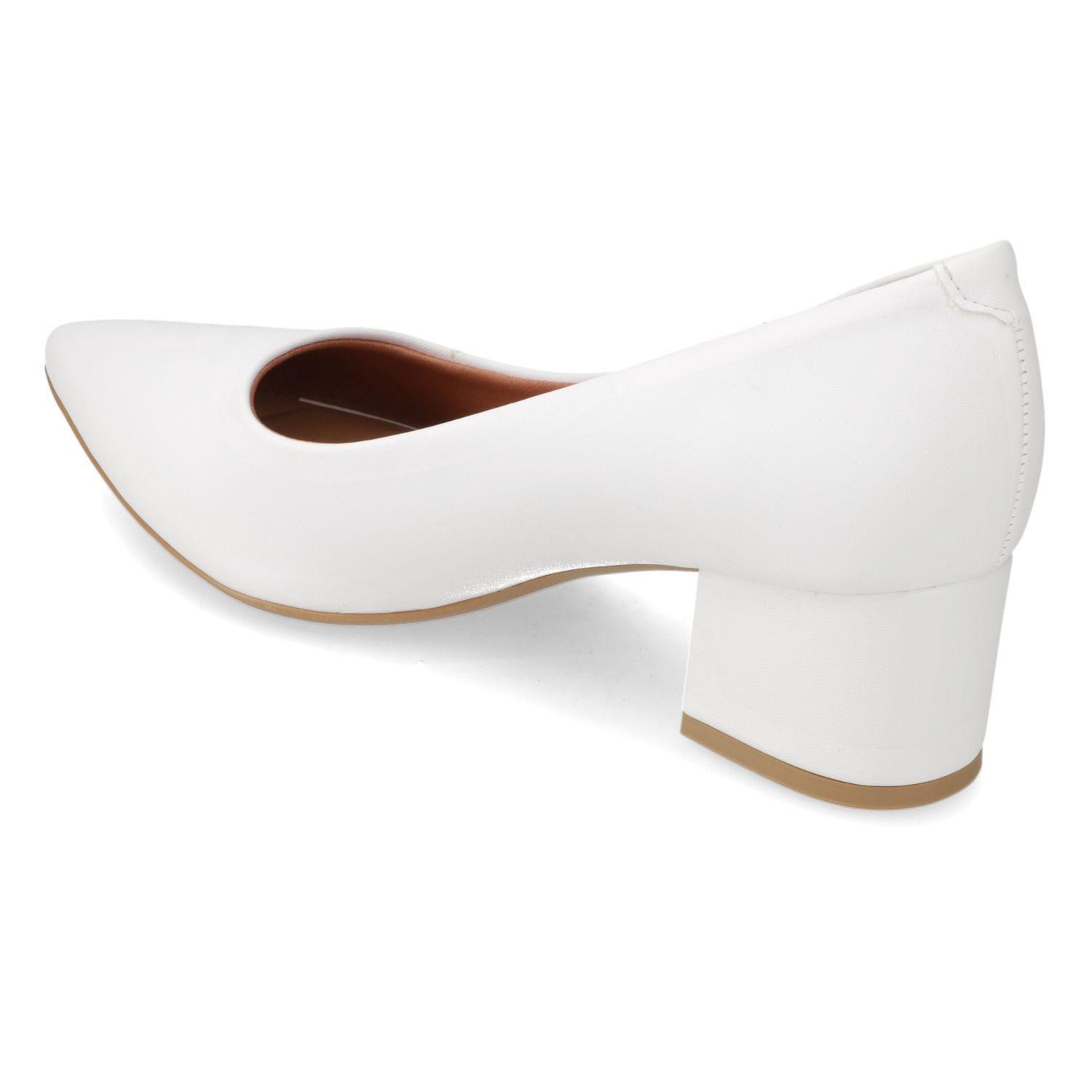 Reina Vizzano Taco Ancho 5 cm Blanco-3