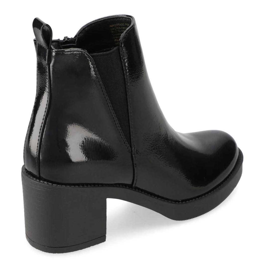 Botín Taco Ancho 5 cm Negro New Walk-3