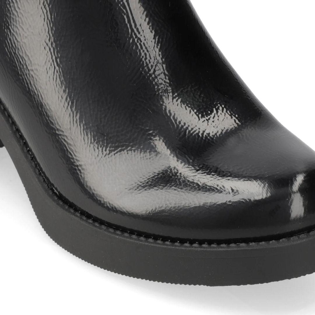 Botín Taco Ancho 5 cm Negro New Walk-5