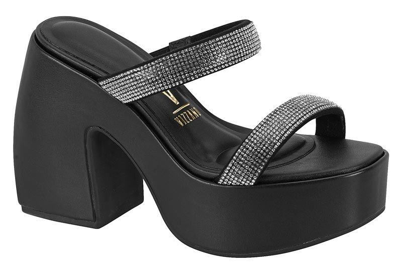 Sandalia Taco Vizzano Negro 11370-5