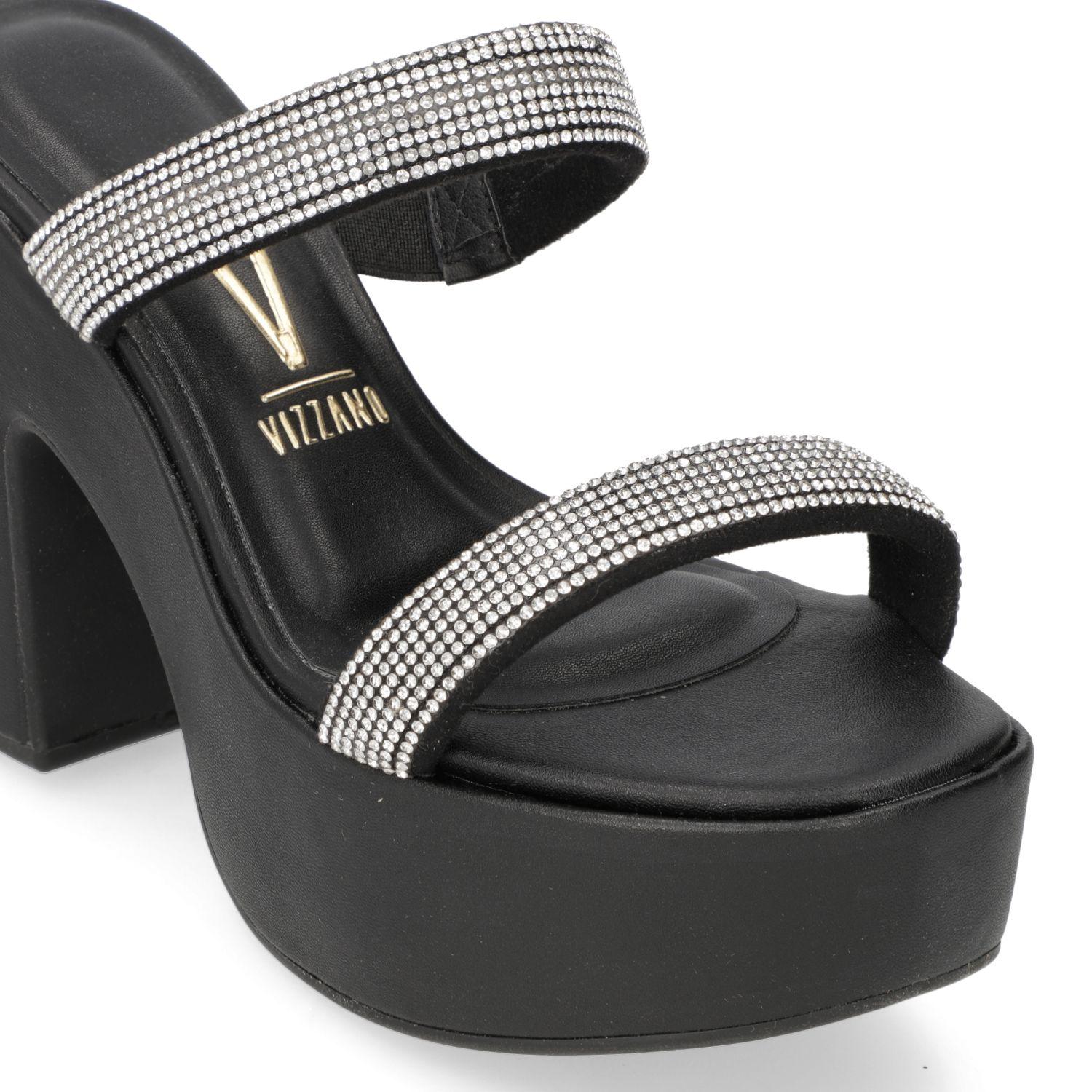 Sandalia Taco Vizzano Negro 11370-4