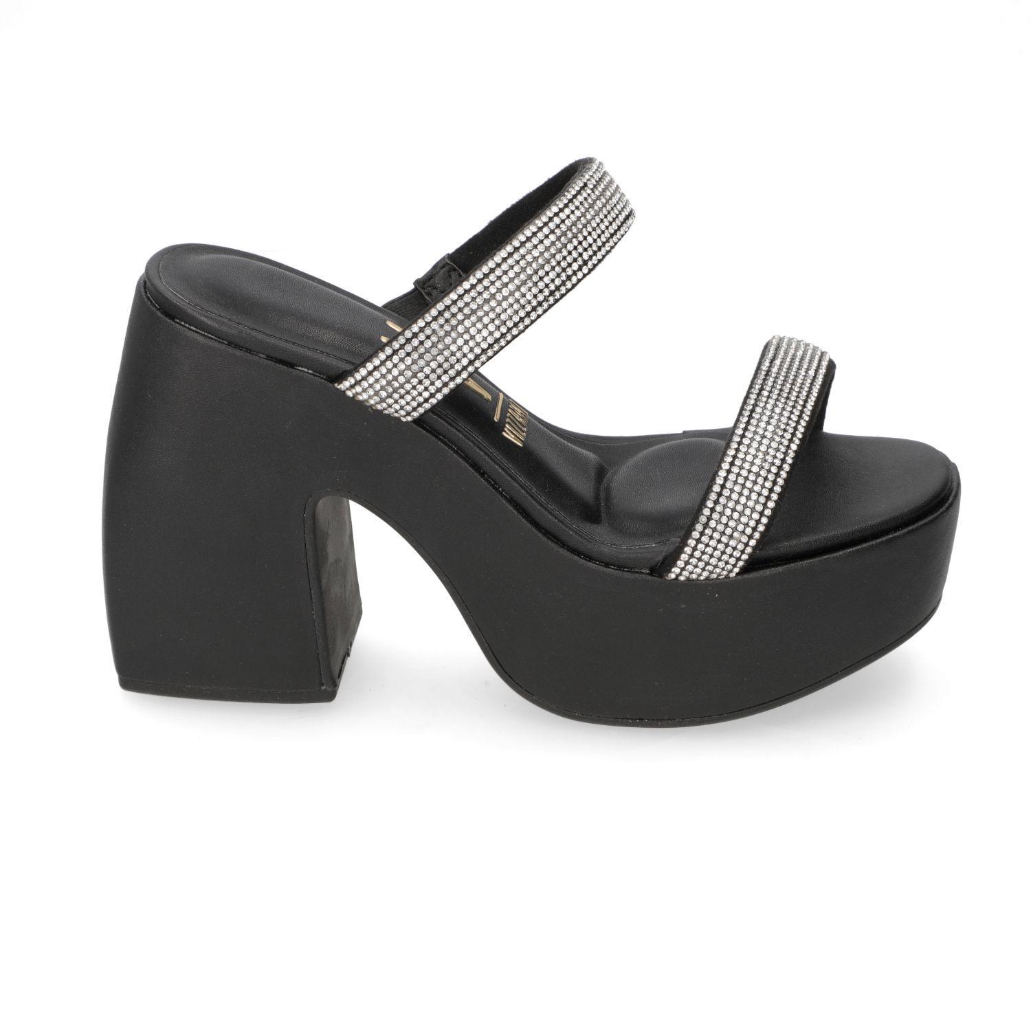 Sandalia Taco Vizzano Negro 11370-0