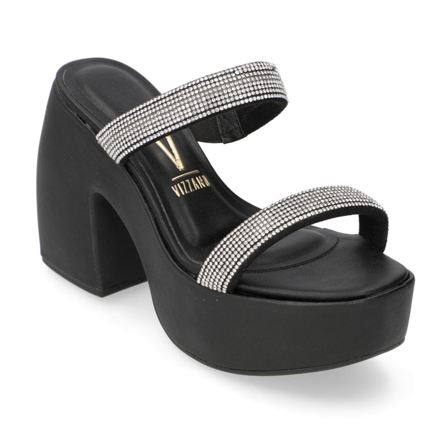 Sandalia Taco Vizzano Negro 11370-1
