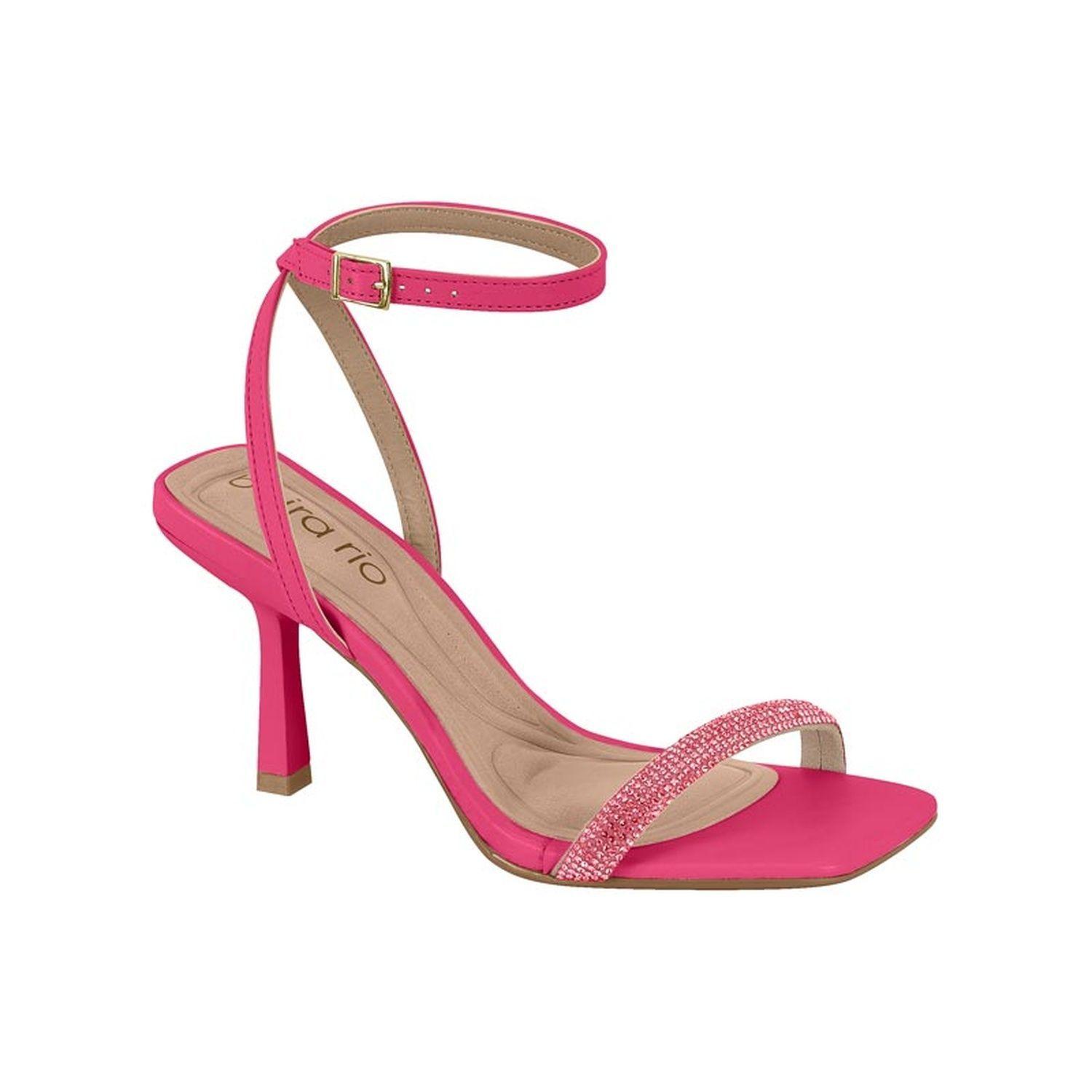 Sandalia Taco Beira Rio Fucsia 11559-0