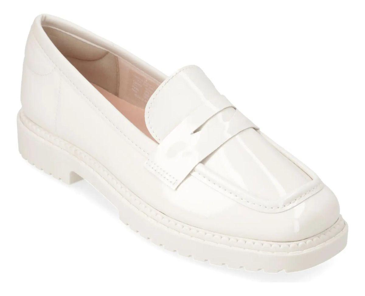 Mocasines Blanco Moleca-0