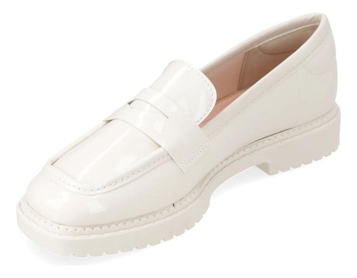 Mocasines Blanco Moleca-1