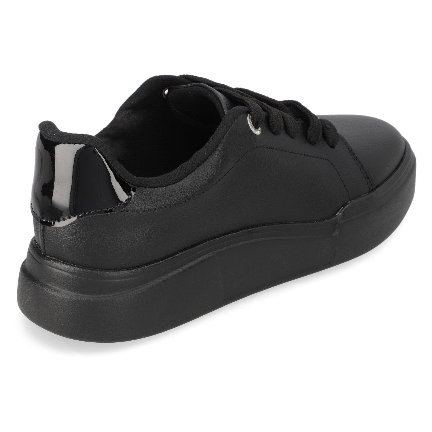 Zapatillas Casuales Negras Con Charol Vizzano-4