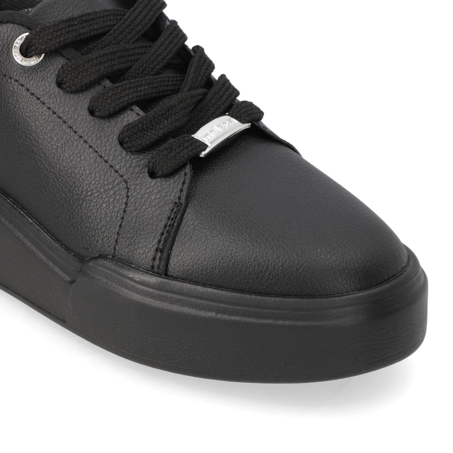 Zapatillas Casuales Negras Con Charol Vizzano-5