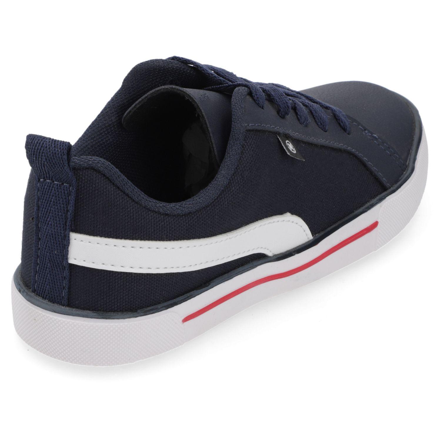 Zapatilla Urbana Niño Azul Marino con Cordones -4