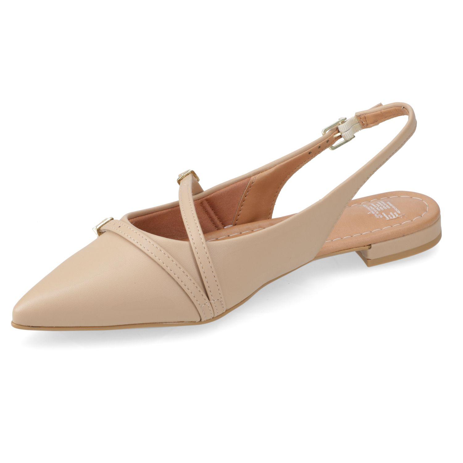 Ballerina Vizzano Beige Efecto Cuero-2