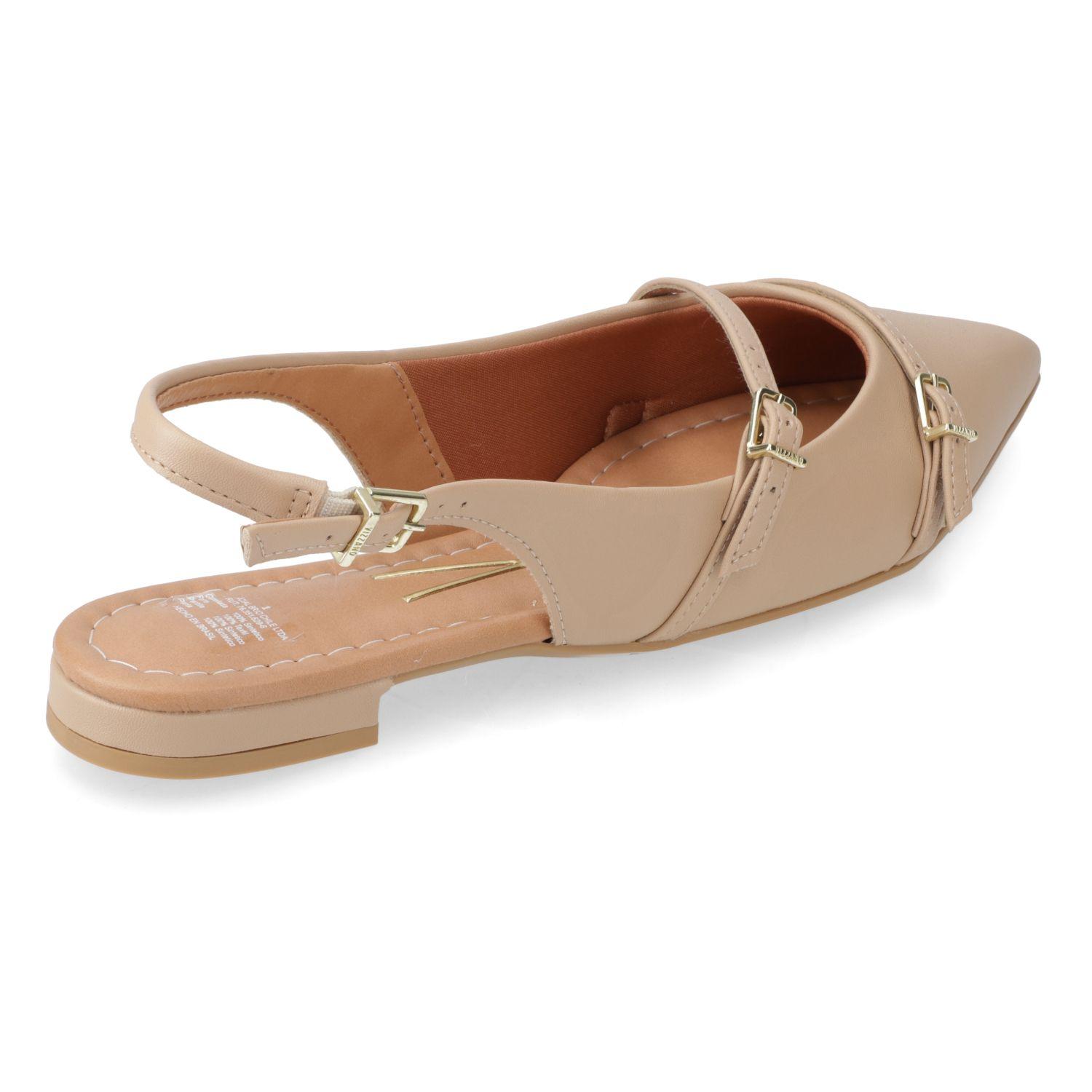 Ballerina Vizzano Beige Efecto Cuero-3