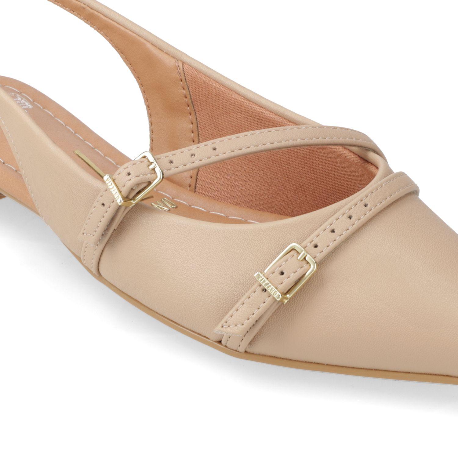Ballerina Vizzano Beige Efecto Cuero-4