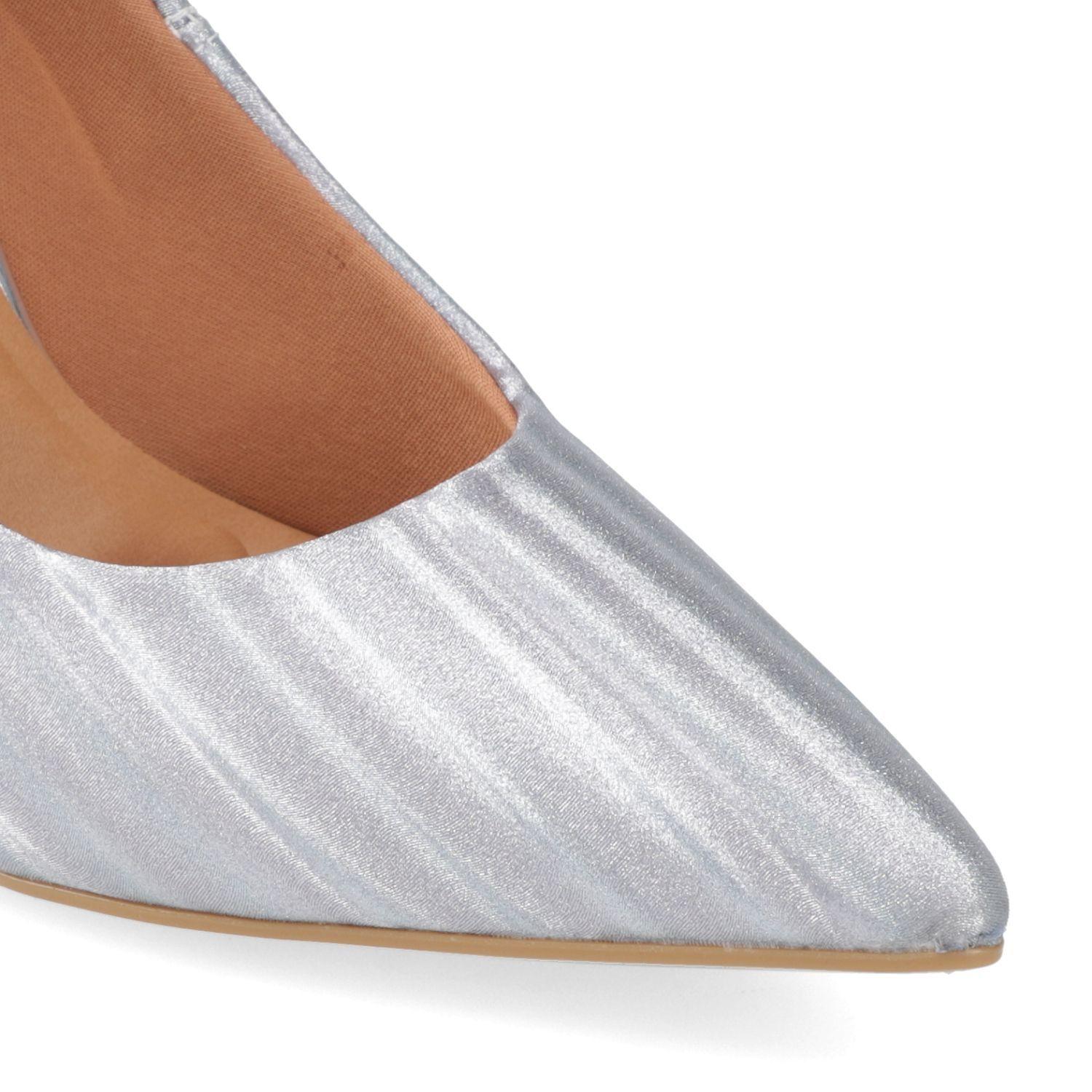 Zapato Stiletto Vizzano 10 cm Plateado-5