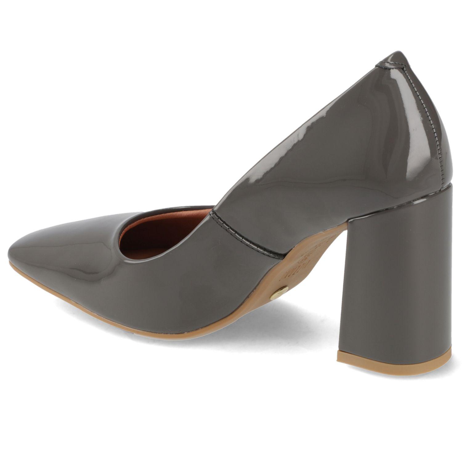 Zapato Mujer Taco Ancho Gris Vizzano-3