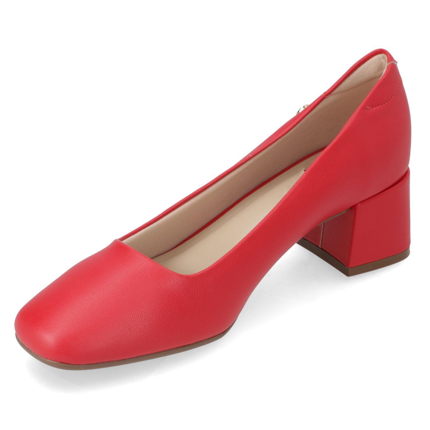 Zapato taco Moleca Rojo 16419-2