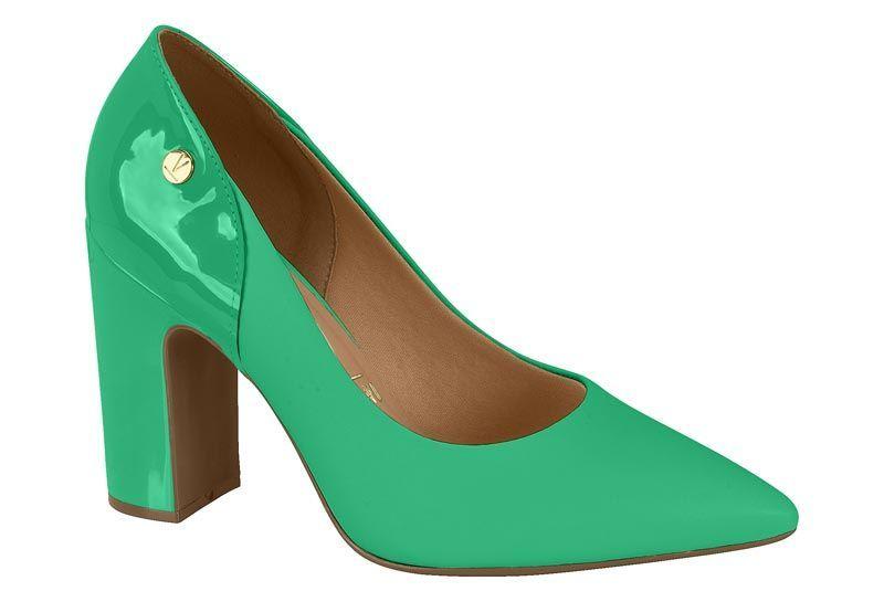 Zapato Mujer Taco Cuadrado Verde 1285-431- Vizzano-0