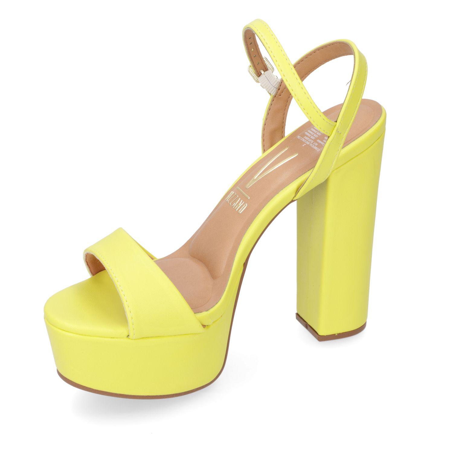 Sandalia Taco Vizzano Amarillo 10590-2