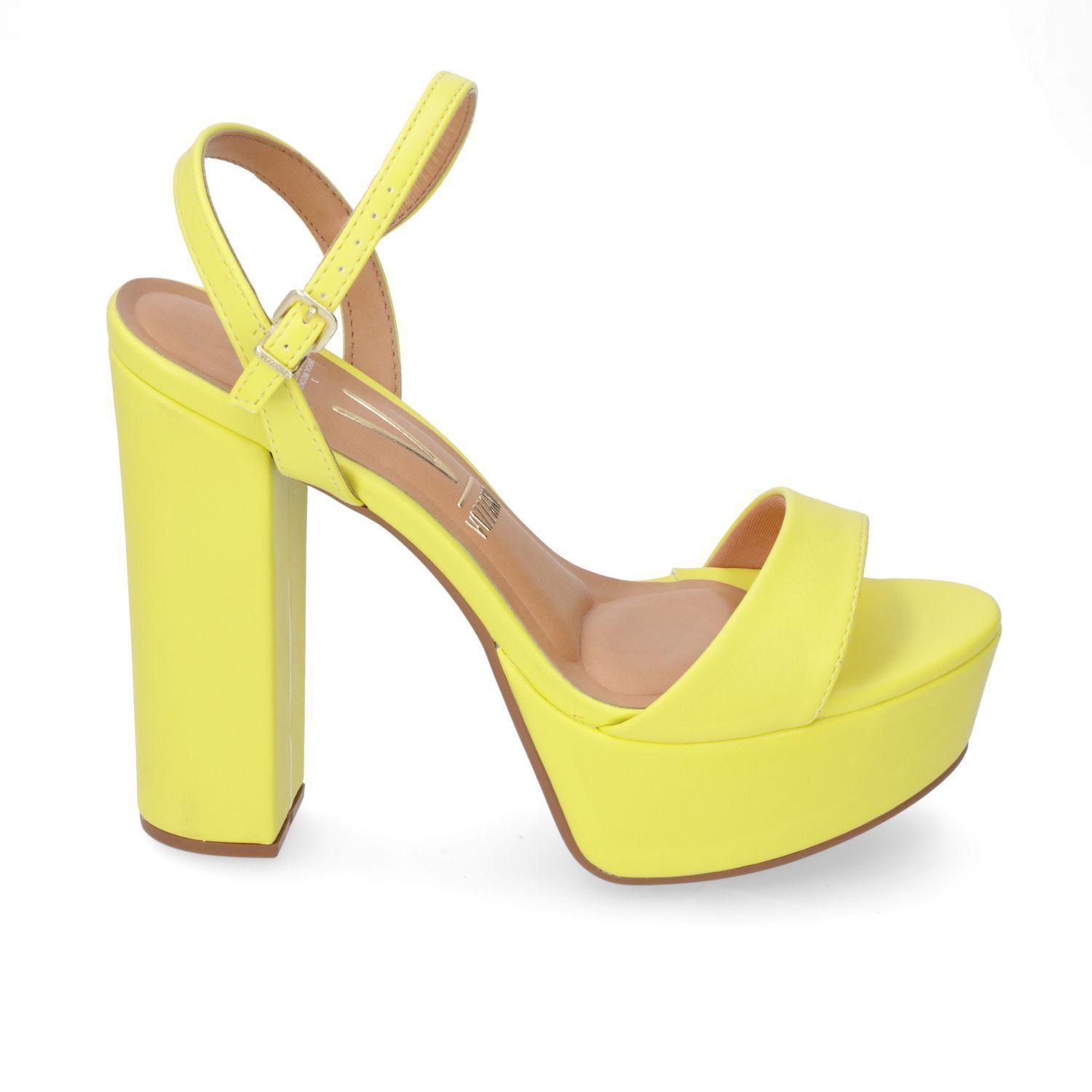 Sandalia Taco Vizzano Amarillo 10590-0