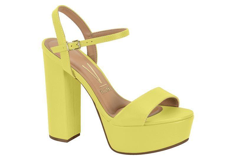 Sandalia Taco Vizzano Amarillo 10590-5