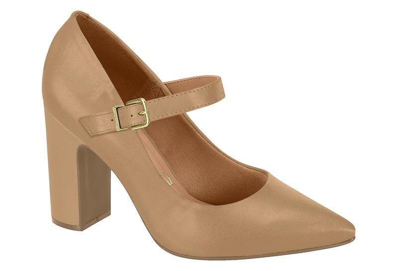 Zapato Mujer Taco Cuadrado Camel 1285-436- Vizzano-0