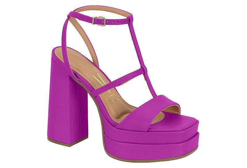 Sandalia Taco Vizzano Morado Taco Aguja 10 Cm-0